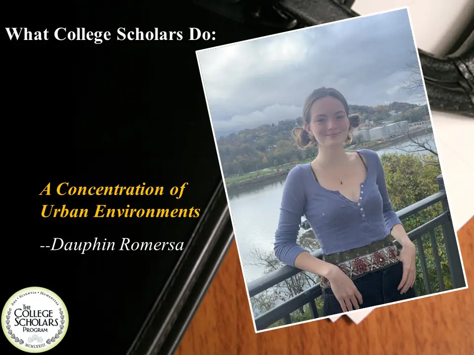 What College Scholars Do: A Concentration of Urban Environments, Dauphin Romersa